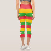 Leggings Capri Drapeau du Myanmar (Verso)