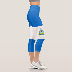 Leggings Capri Drapeau du Nicaragua