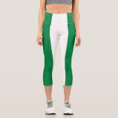 Leggings Capri Drapeau du Nigeria (Recto)