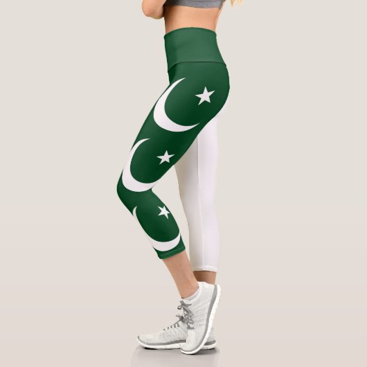 Leggings Capri Drapeau du Pakistan (Gauche)