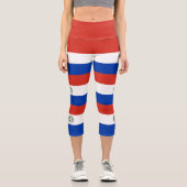Leggings Capri Drapeau du Paraguay (Recto)