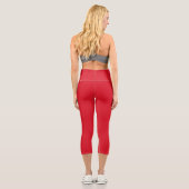Leggings Capri Drapeau du Pérou (Verso)