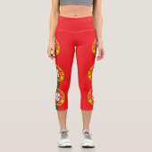 Leggings Capri Drapeau du Portugal (Recto)