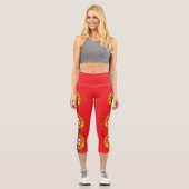 Leggings Capri Drapeau du Portugal (Recto)