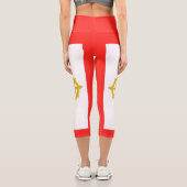 Leggings Capri Drapeau du royaume de Sikkim (Verso)