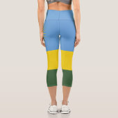 Leggings Capri Drapeau du Rwanda (Verso)