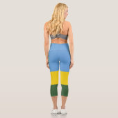 Leggings Capri Drapeau du Rwanda (Verso)
