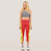 Leggings Capri Drapeau du Sénégal (Recto)