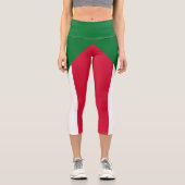 Leggings Capri Drapeau du Soudan (Recto)