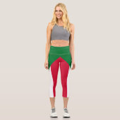 Leggings Capri Drapeau du Soudan (Recto)