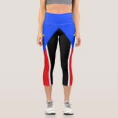 Leggings Capri Drapeau du Soudan du Sud (Recto)