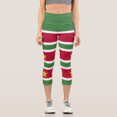 Leggings Capri Drapeau du Suriname (Recto)