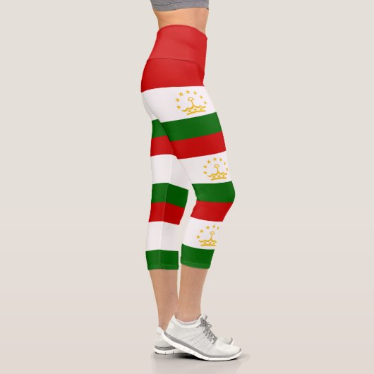 Leggings Capri Drapeau du Tadjikistan (Droite)