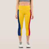 Leggings Capri Drapeau du Tchad (Recto)