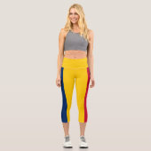 Leggings Capri Drapeau du Tchad (Recto)