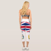 Leggings Capri Drapeau du territoire antarctique britannique (Verso)