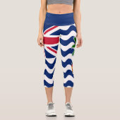 Leggings Capri Drapeau du Territoire britannique de l'océan Indie (Recto)