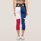 Leggings Capri Drapeau du Texas Yoga Pants (Verso)