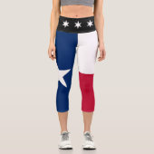 Leggings Capri Drapeau du Texas Yoga Pants (Recto)