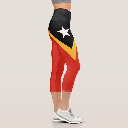 Leggings Capri Drapeau du Timor oriental (Droite)