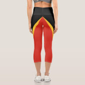 Leggings Capri Drapeau du Timor oriental (Verso)