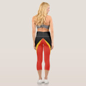 Leggings Capri Drapeau du Timor oriental (Verso)