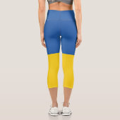 Leggings Capri Drapeau d'Ukraine (Verso)