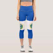 Leggings Capri Drapeau El Salvador (Recto)