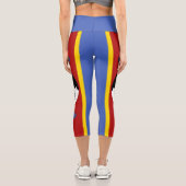 Leggings Capri Drapeau Eswatini (Verso)