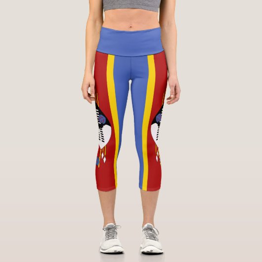 Leggings Capri Drapeau Eswatini (Recto)