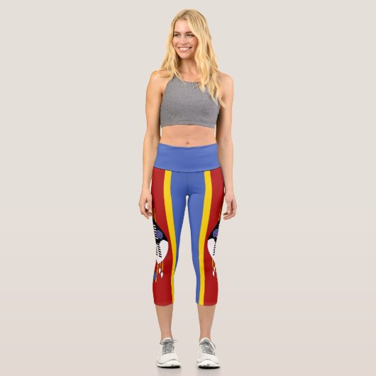 Leggings Capri Drapeau Eswatini (Recto)