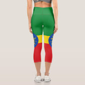 Leggings Capri Drapeau Éthiopie (Verso)