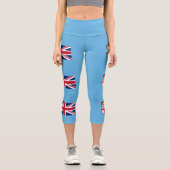 Leggings Capri Drapeau Fidji (Recto)
