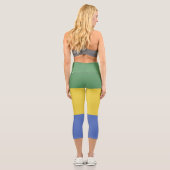 Leggings Capri Drapeau Gabon (Verso)