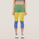 Leggings Capri Drapeau Gabon (Recto)