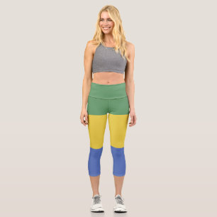 Leggings Capri Drapeau Gabon