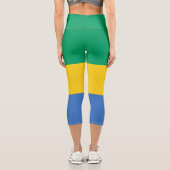 Leggings Capri Drapeau Gabon (Verso)