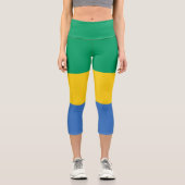 Leggings Capri Drapeau Gabon (Recto)