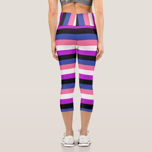 Leggings Capri Drapeau Genderfluide Capris (Verso)