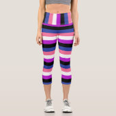 Leggings Capri Drapeau Genderfluide Capris (Recto)