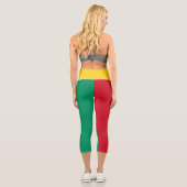 Leggings Capri Drapeau Guinée (Verso)