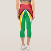 Leggings Capri Drapeau Guyana (Verso)