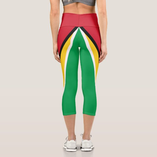 Leggings Capri Drapeau Guyana (Verso)