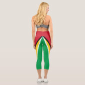 Leggings Capri Drapeau Guyana (Verso)