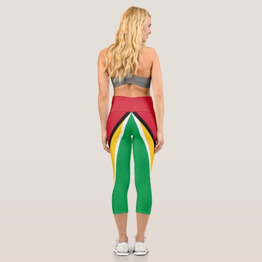 Leggings Capri Drapeau Guyana (Verso)
