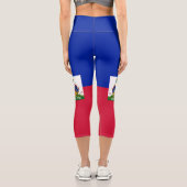 Leggings Capri Drapeau Haïti (Verso)