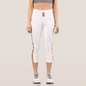 Leggings Capri drapeau hongrois à rayures (Recto)