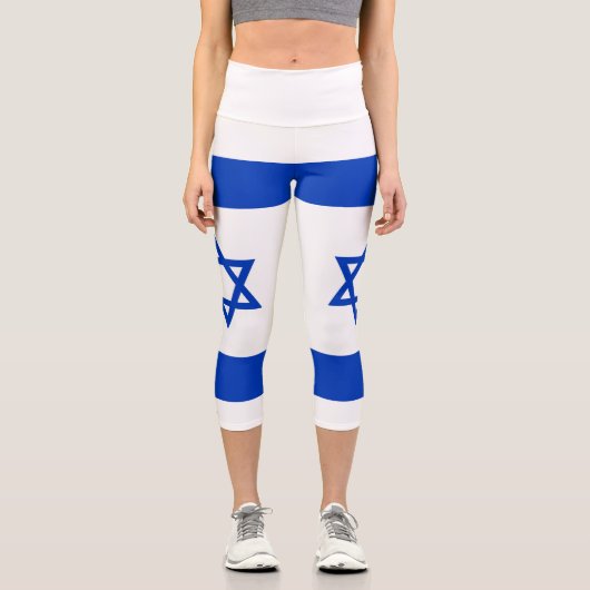 Leggings Capri Drapeau Israël (Recto)