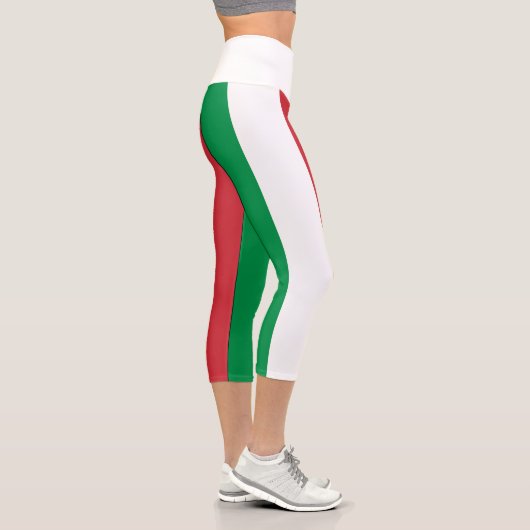Leggings Capri Drapeau Italie (Droite)