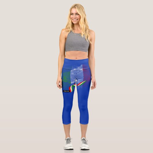 Leggings Capri Drapeau italien (Recto)